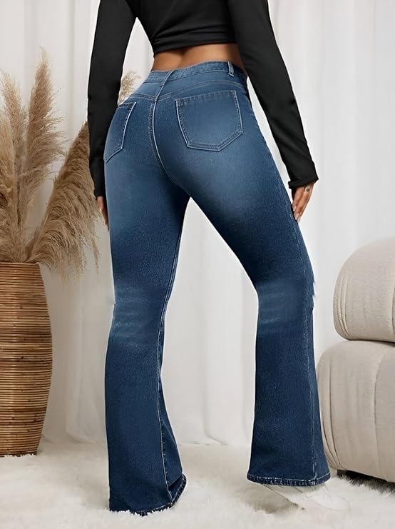 High Waist Slim Fit Jeans - Image 4